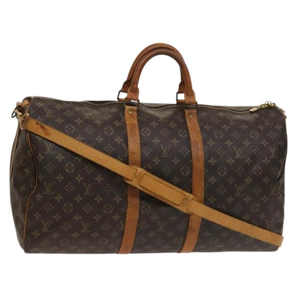 LOUIS VUITTON Monogram Keepall Bandouliere 55 Boston Bag M41414 - Picture 1 of 16